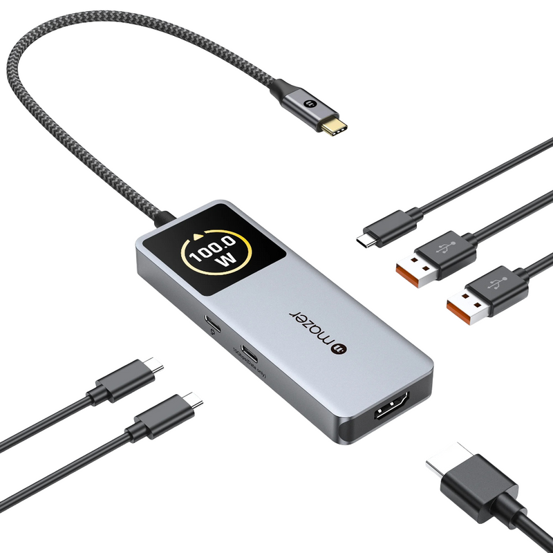 Mazer InfiniteHub Ai USB C Hub 6-In-1 with Smart Display