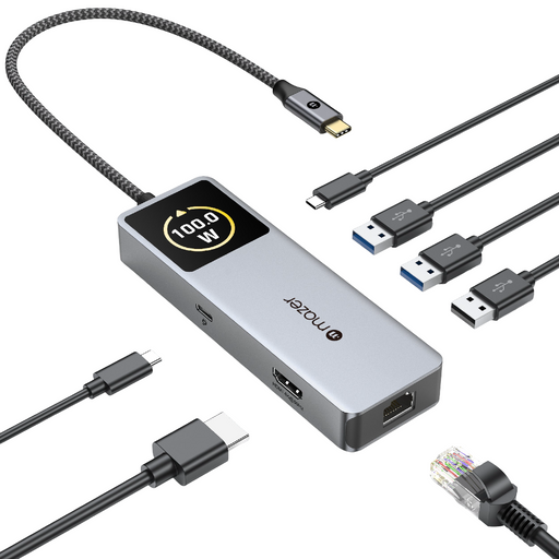 Mazer InfiniteHub Ai USB C Hub 7-In-1 with Smart Display