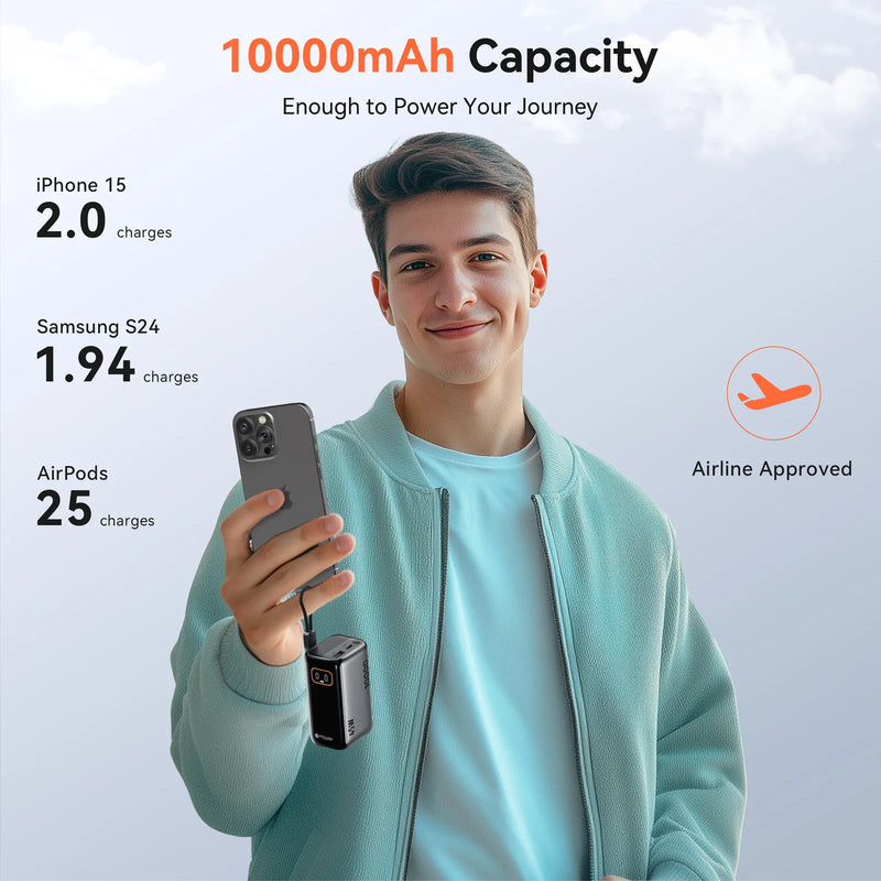 Mazer PowerCharge Link R 10,000mAh PD45W Power Bank (CCC Approved)