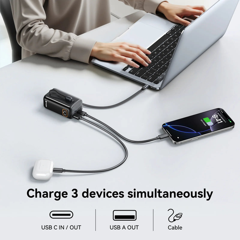 Mazer PowerCharge Link R 10,000mAh PD45W Power Bank (CCC Approved)