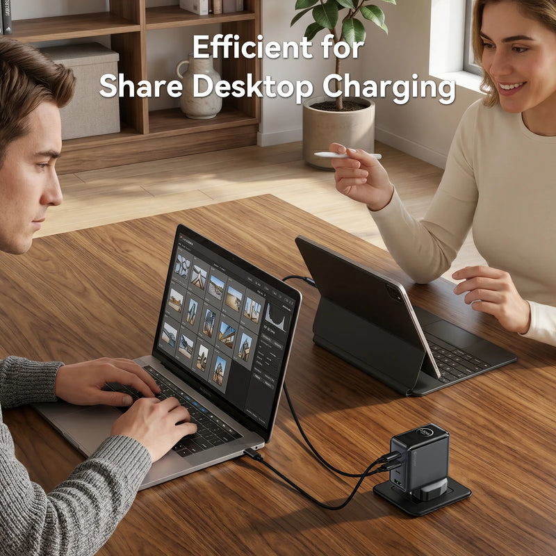 Mazer PrestigeGaN Ai 140W Foldable GaN Wall Charger (4 Ports)