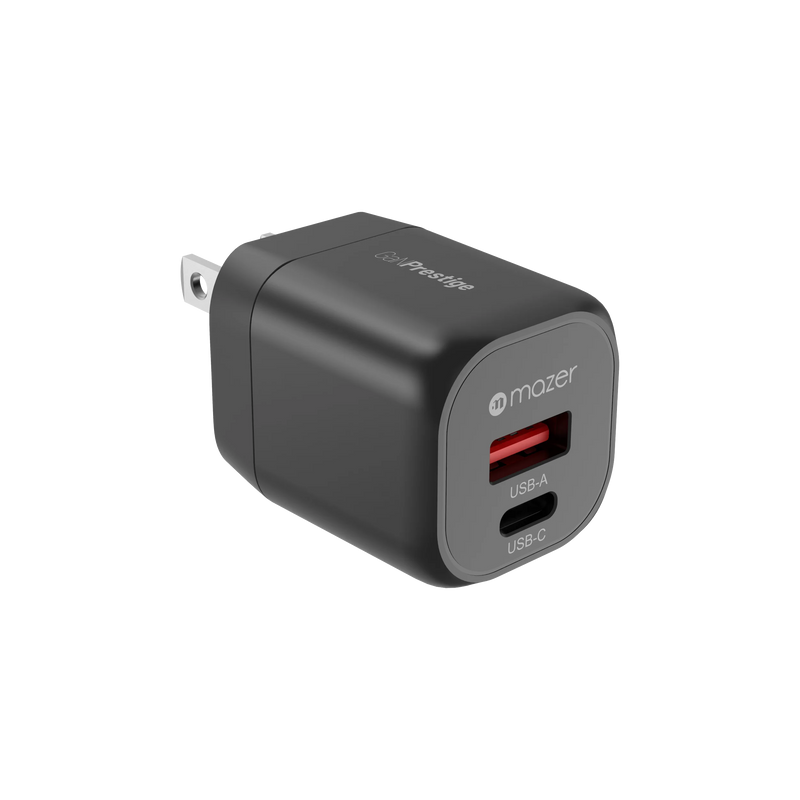 Mazer GaNPrestige 20W GaN Wall Charger (US + UK Pin)