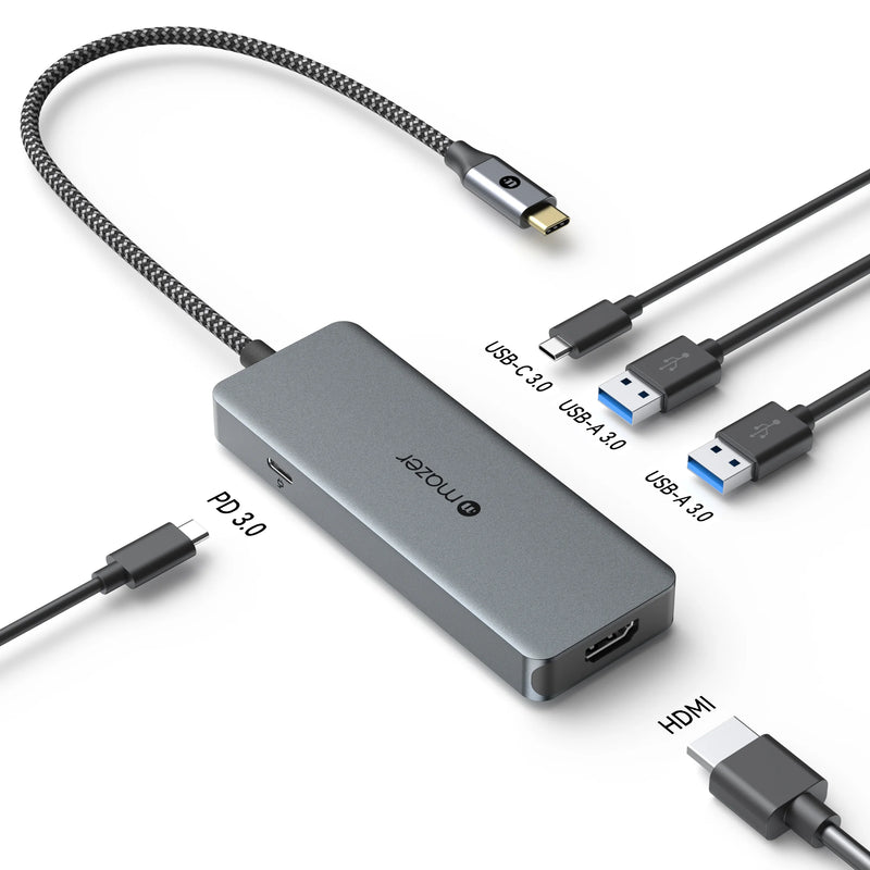 Mazer InfiniteLinkPro Hub60 5-in-1 USB C Multimedia Hub
