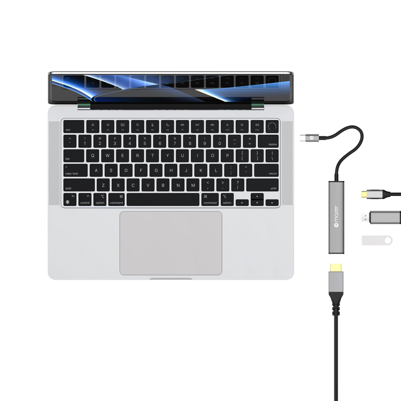 Mazer InfiniteLinkHub Slim Hub51 4-in-1 USB C Multimedia Mobile Hub