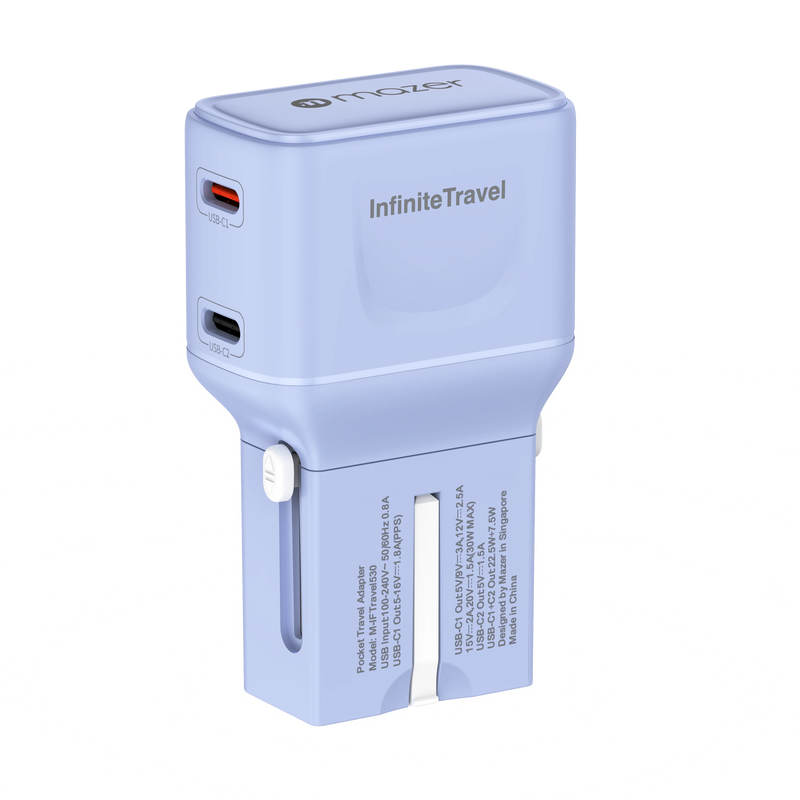 Mazer InfiniteTravel Pocket 30W Universal Travel Charger