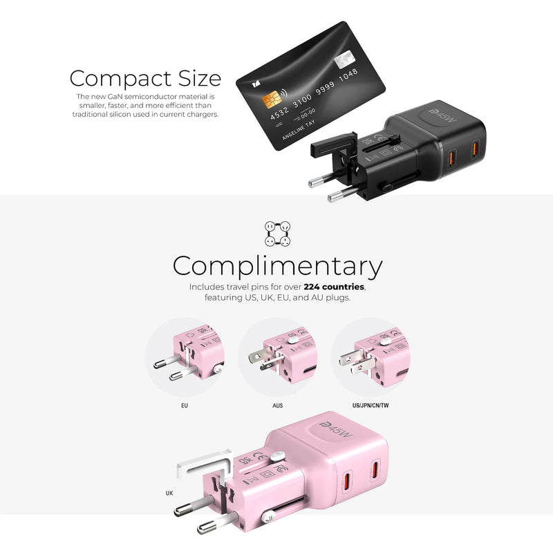 Mazer InfiniteTravel Pocket 45W Universal Travel Charger