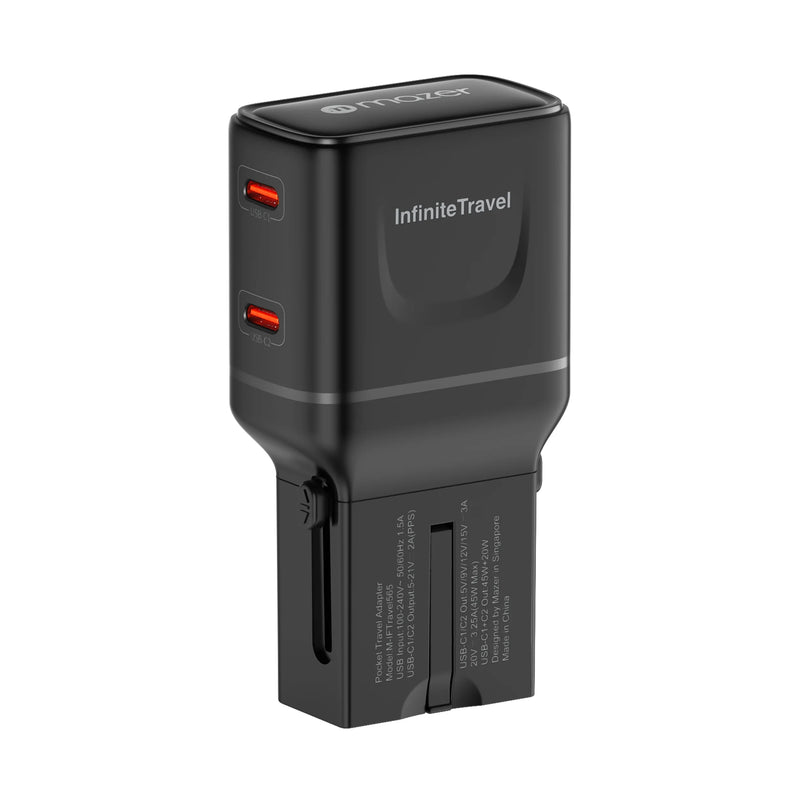 Mazer InfiniteTravel Pocket 65W Universal Travel Charger