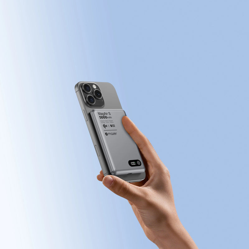 Mazer MagAir29 5,000mAh Ultra Slim Magnetic Wireless Power Bank (CCC Approved)