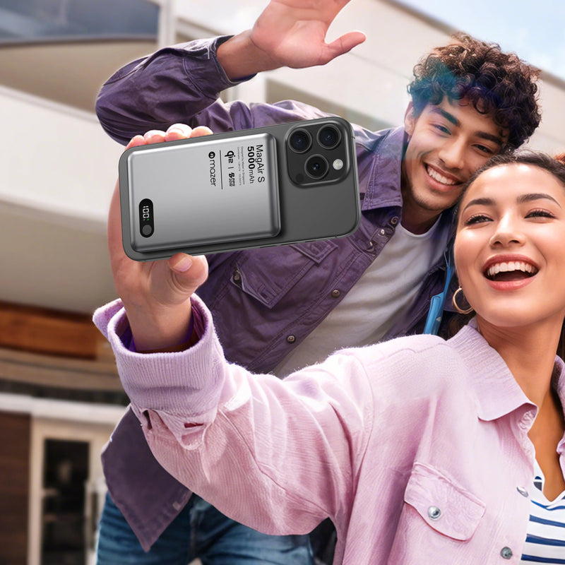 Mazer MagAir29 5,000mAh Ultra Slim Magnetic Wireless Power Bank (CCC Approved)