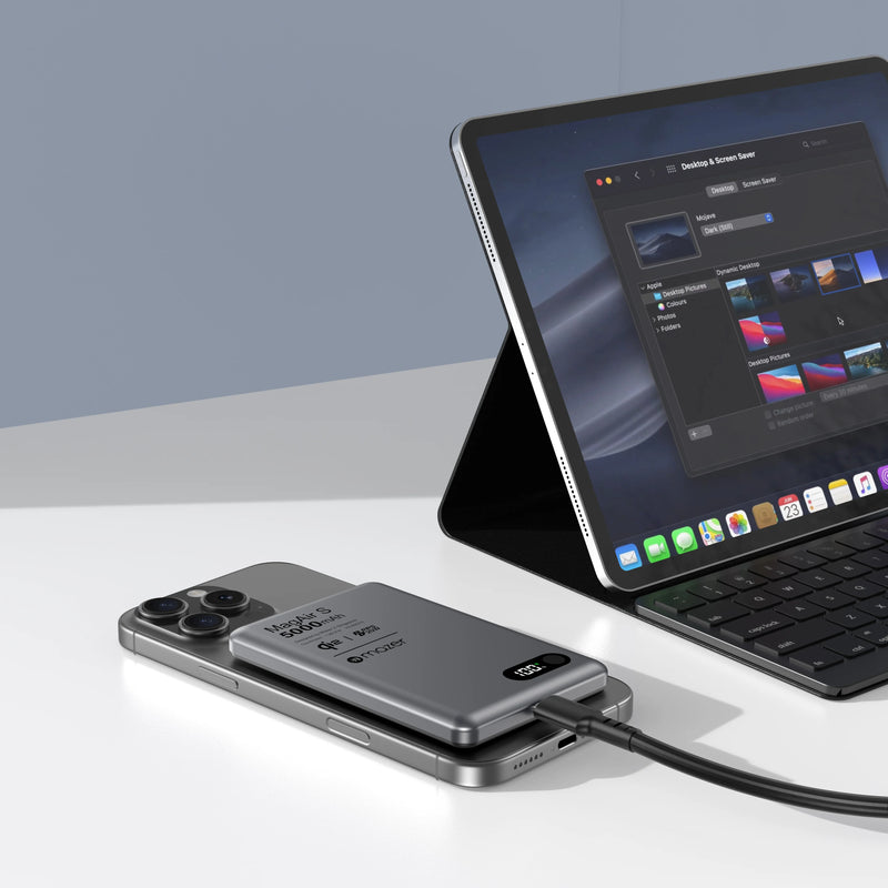 Mazer MagAir29 5,000mAh Ultra Slim Magnetic Wireless Power Bank (CCC Approved)