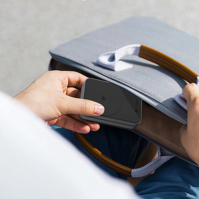 Mazer MagFold2 Qi2 Certified 15W Foldable 2-in-1 Wireless Charger