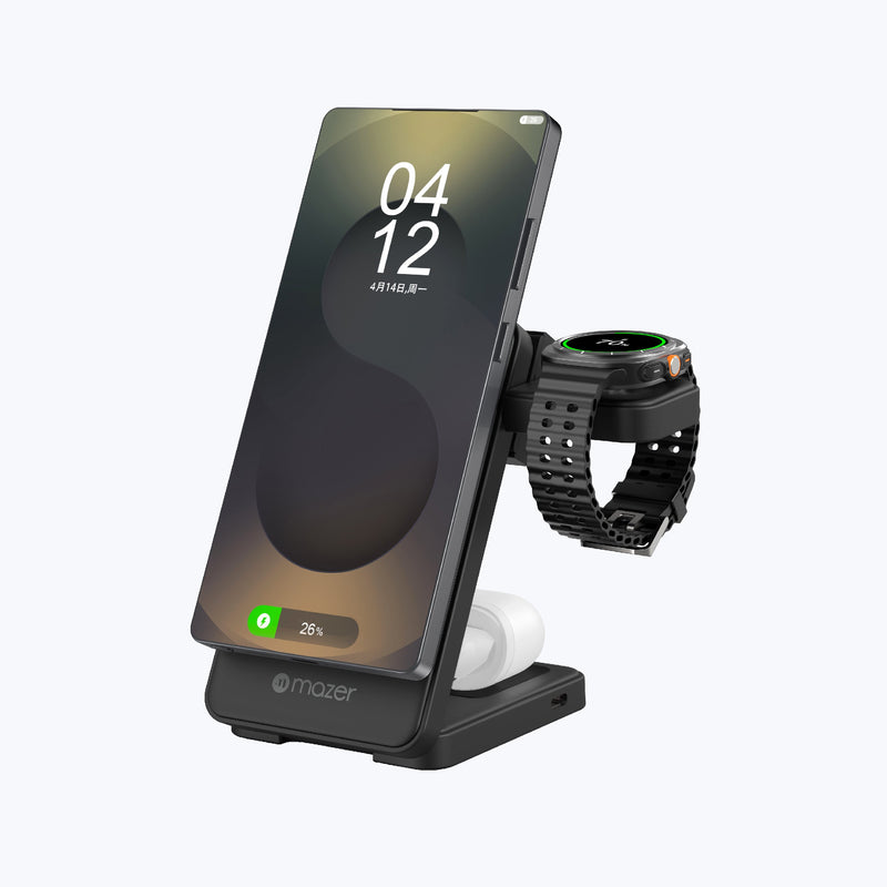 Mazer MagFold13S 3-in-1 Foldable Wireless Charger (Samsung Edition)