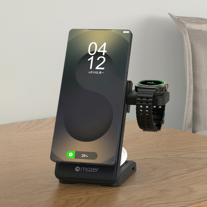 Mazer MagFold13S 3-in-1 Foldable Wireless Charger (Samsung Edition)