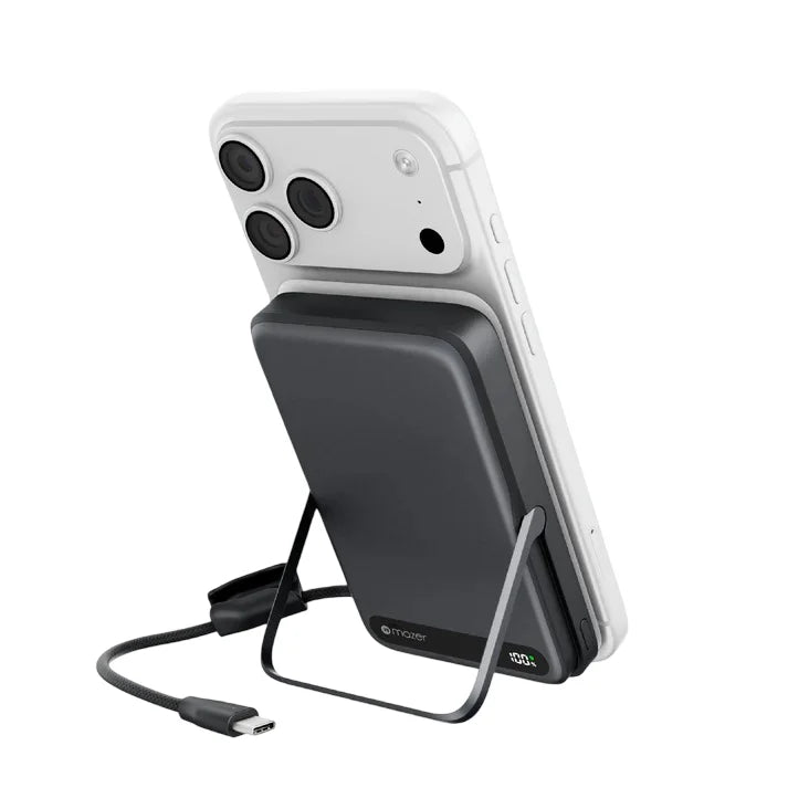 Mazer MagLink19 10,000mAh Magnetic Wireless Powerbank with Apple Watch Charging (CCC Approved)