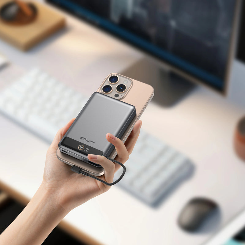 Mazer MagLink70 10,000mAh Magnetic Wireless Power Bank (CCC Approved)