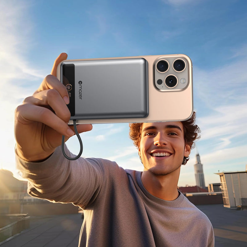 Mazer MagLink70 10,000mAh Magnetic Wireless Power Bank (CCC Approved)