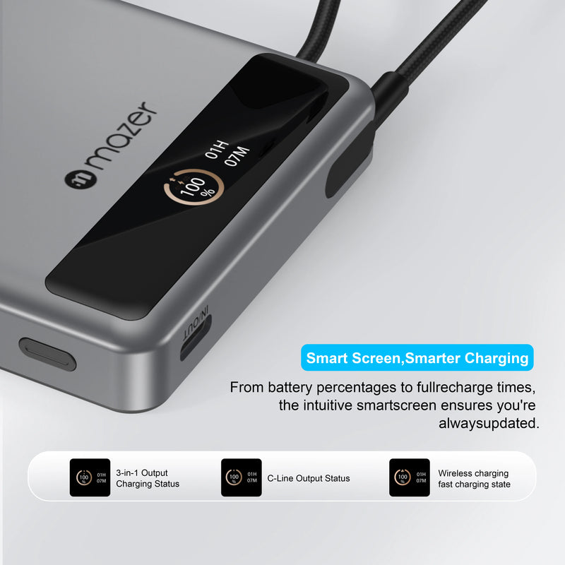 Mazer MagLink70 10,000mAh Magnetic Wireless Power Bank (CCC Approved)