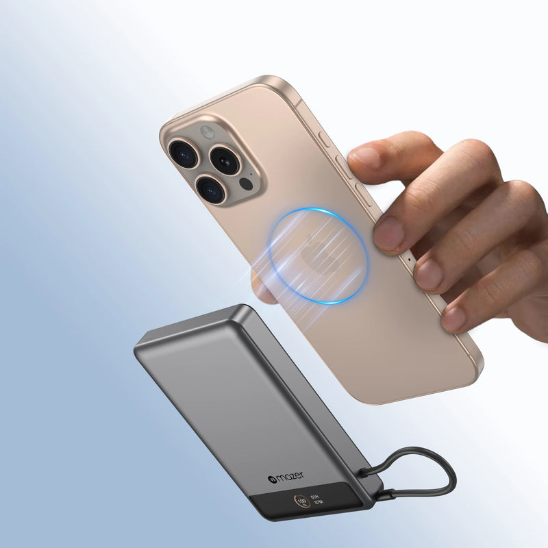 Mazer MagLink70 10,000mAh Magnetic Wireless Power Bank (CCC Approved)