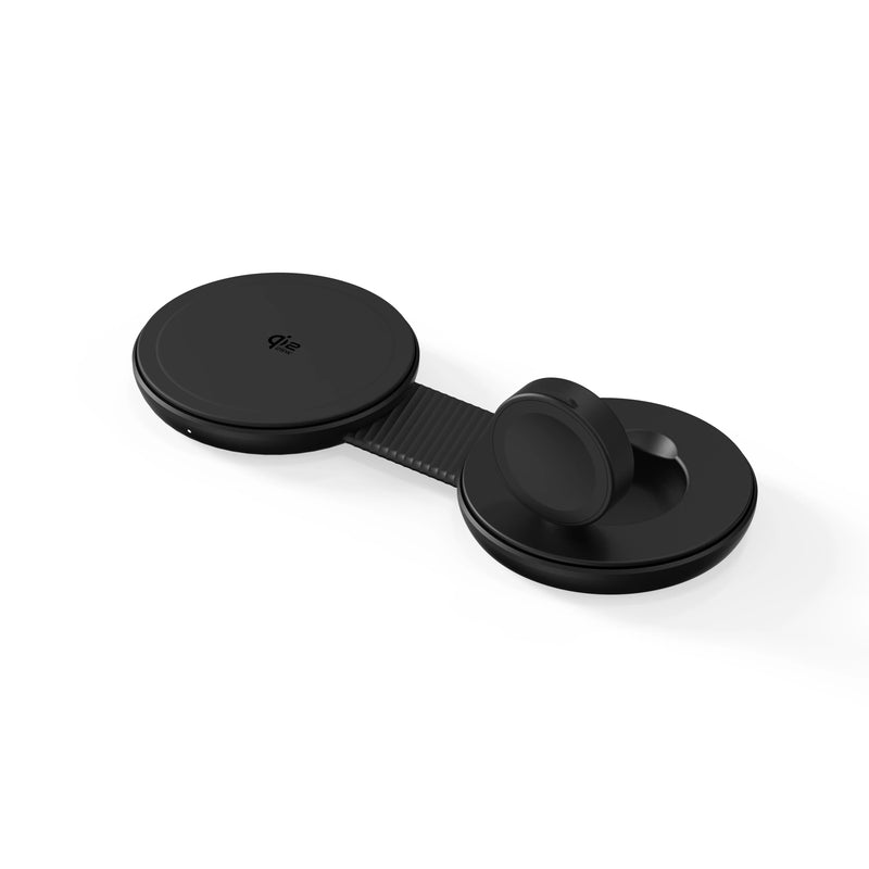 Mazer MagPad Duo2 Qi2.2 Certified 25W 2-in-1 Foldable Wireless Charging Pad