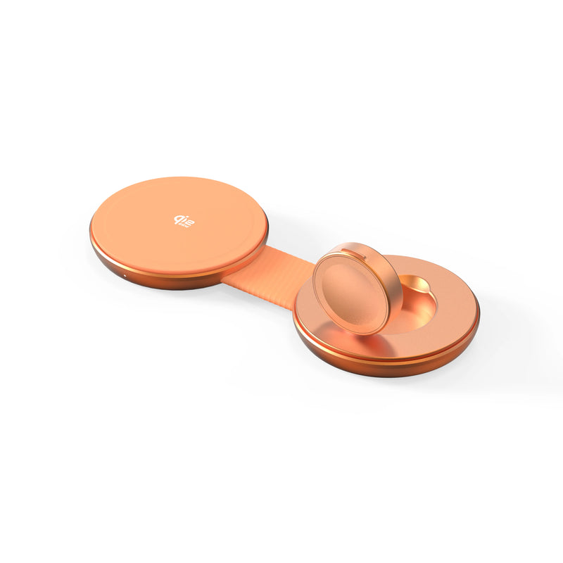 Mazer MagPad Duo2 Qi2.2 Certified 25W 2-in-1 Foldable Wireless Charging Pad
