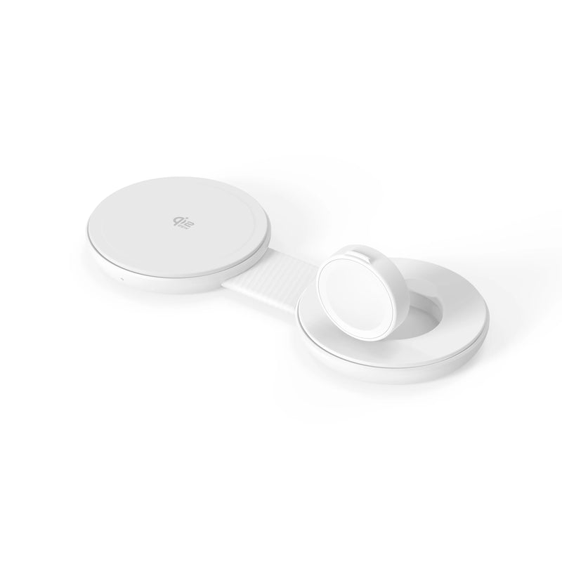 Mazer MagPad Duo2 Qi2.2 Certified 25W 2-in-1 Foldable Wireless Charging Pad