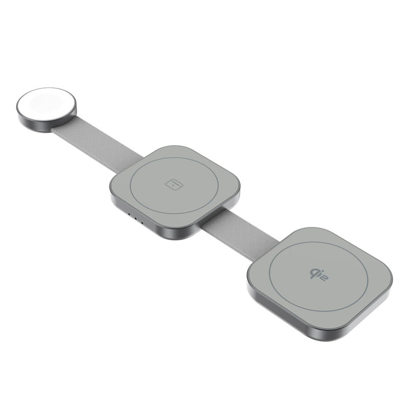 Mazer Mag Trifold 3-in-1 Foldable Wireless Charger