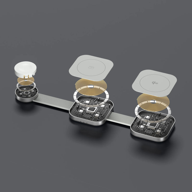 Mazer Mag Trifold 3-in-1 Foldable Wireless Charger