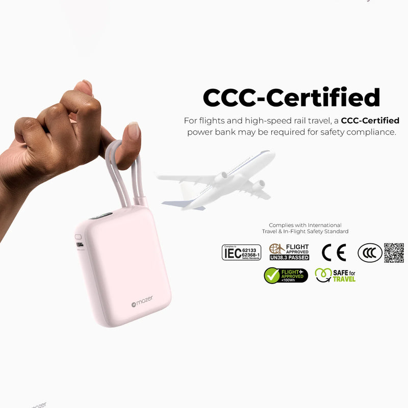 Mazer PowerCharge Nano 10,000mAh PD35W Power Bank (CCC Approved)