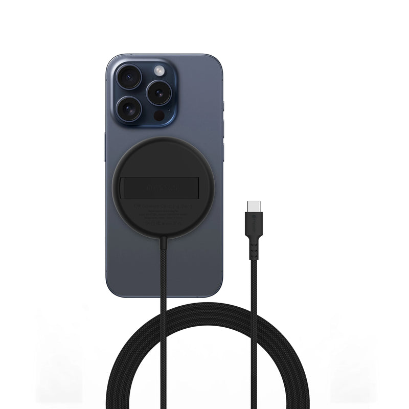 Mazer MagPad Qi2 Certified 15W Portable Charging Pad with Stand
