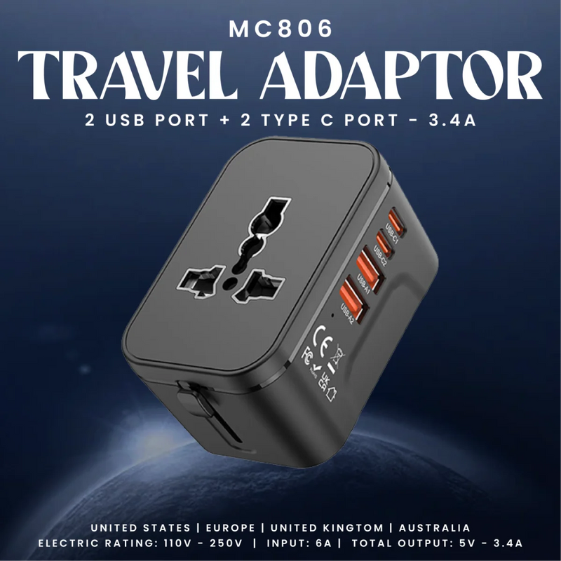 【Hinokii】Voyager 1 Universal Travel Adaptor