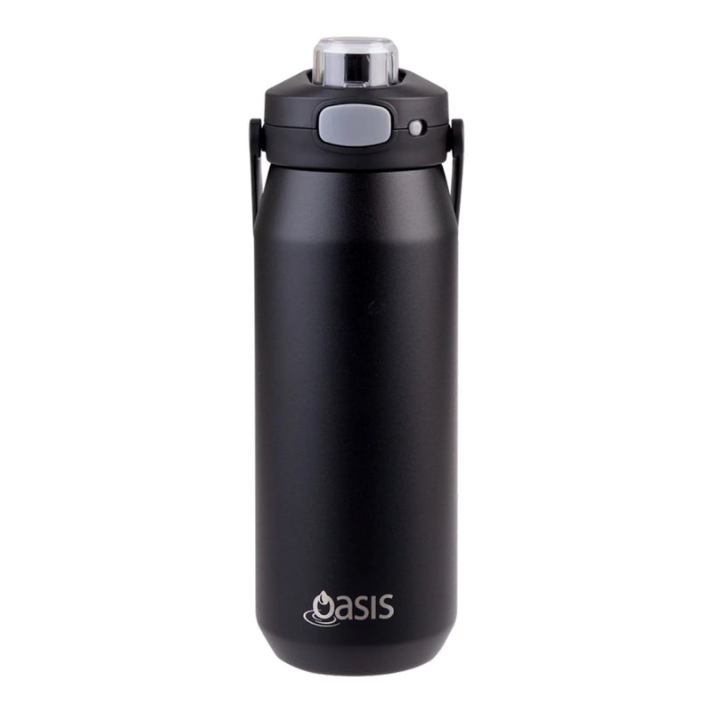 Oasis Ceramic Stainless Steel Triple Wall Capri Quick Release Drink Bottle (750ml)