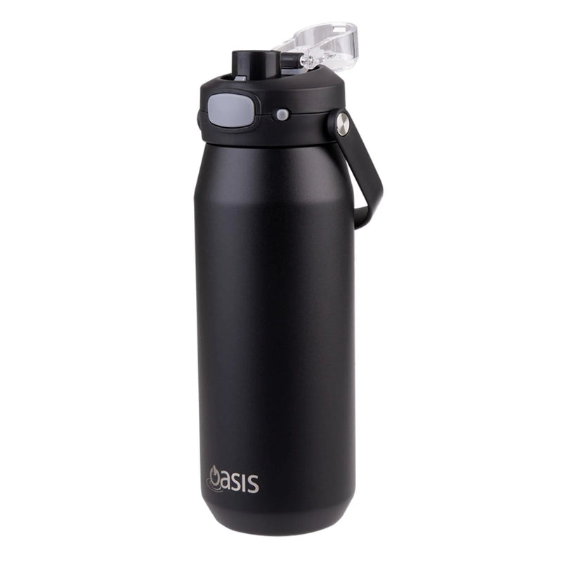 Oasis Ceramic Stainless Steel Triple Wall Capri Quick Release Drink Bottle (750ml)