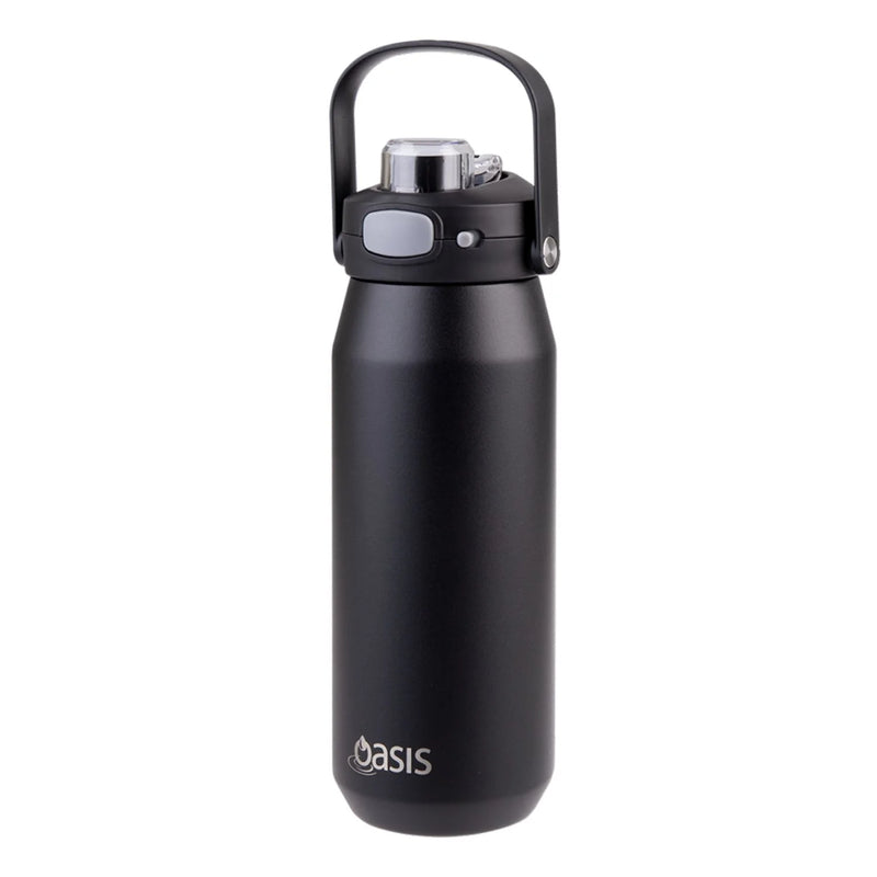Oasis Ceramic Stainless Steel Triple Wall Capri Quick Release Drink Bottle (750ml)