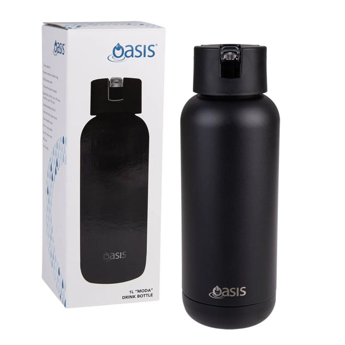 Oasis Stainless Steel Insulated Ceramic Moda Bottle (1L)