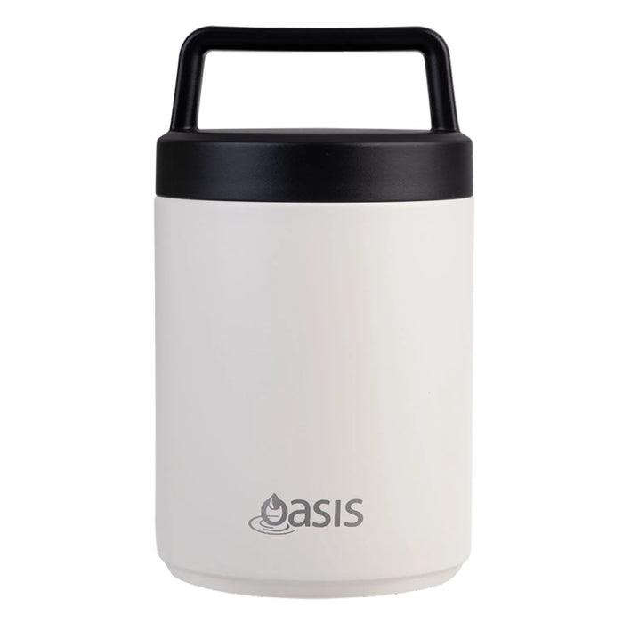 Oasis Stainless Steel Insulated Food Flask with Handle (480ml)