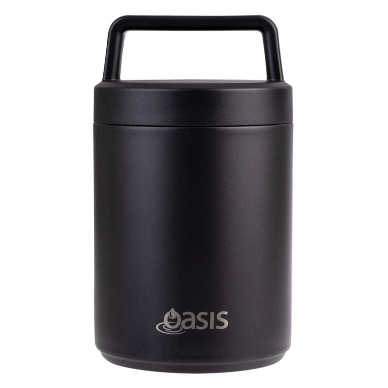 Oasis Stainless Steel Insulated Food Flask with Handle (480ml)
