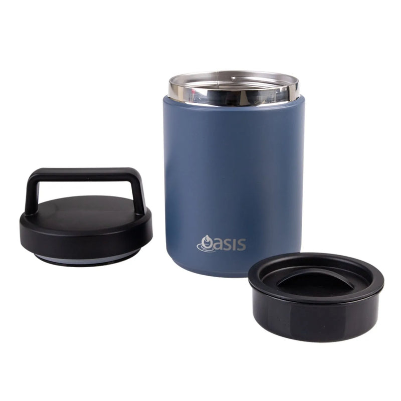 Oasis Stainless Steel Insulated Food Flask with Handle (480ml)