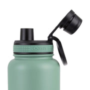 Oasis Stainless Steel Insulated Sports Water Bottle with Screw Cap - 1.1l - Sage Green