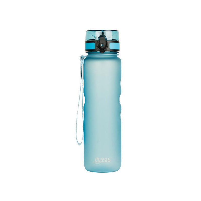 Oasis Tritan Sports Bottle With Handle Strap - 1l - Glacier Blue