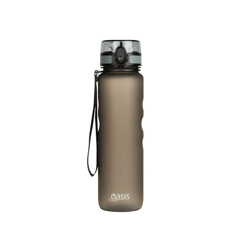 Oasis Tritan Sports Bottle With Handle Strap - 1l - Graphite
