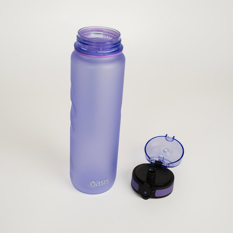 Oasis Tritan Sports Bottle With Handle Strap - 1l - Lilac