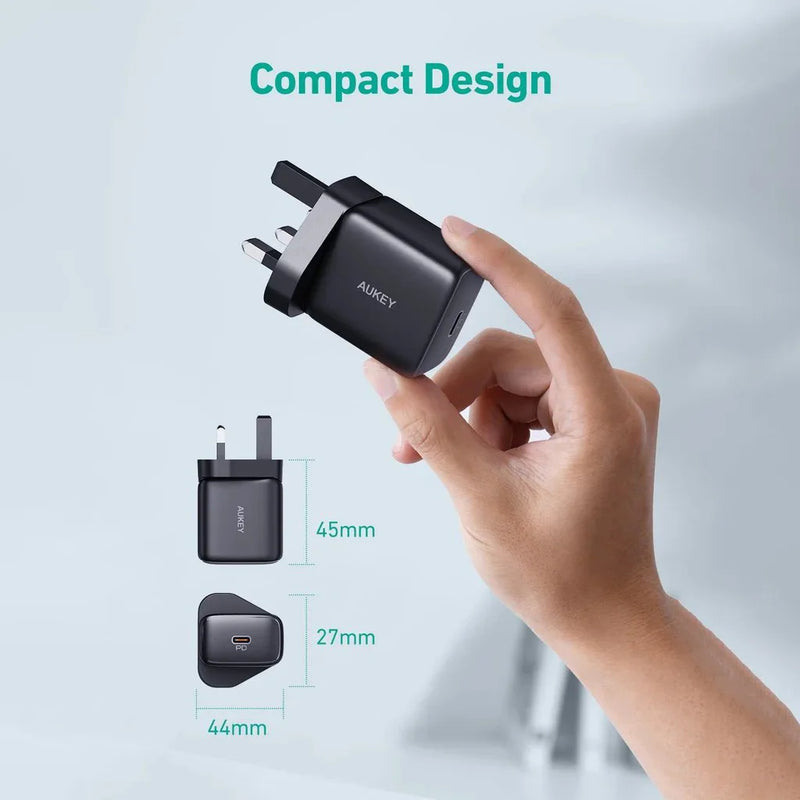 Aukey 25W Minima Nano Wall Charger (UK Plug)