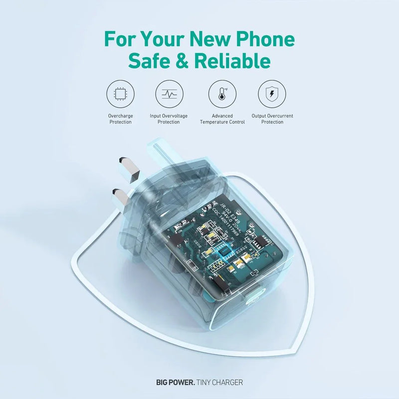 Aukey 25W Minima Nano Wall Charger (UK Plug)