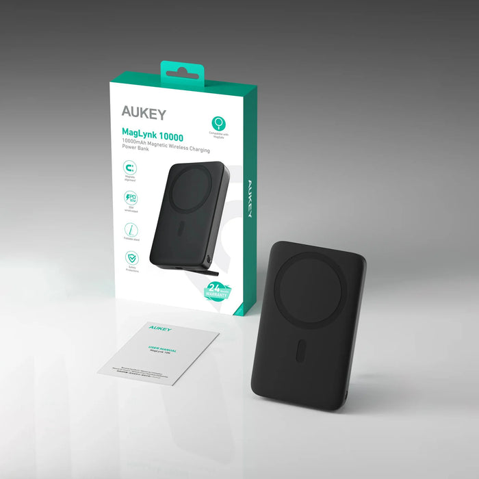 Aukey 10,00mAh Magnetic【Wireless】Charging Power Bank