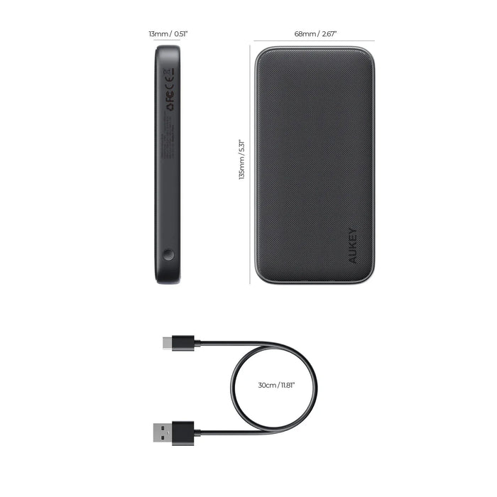 Aukey SparkGo 10,000mAh Fast Charging Power Bank