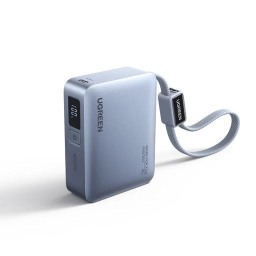 UGREEN 33W Power Bank with Built-in Cable (10,000mAh)