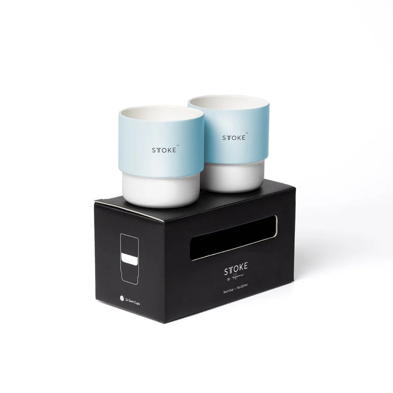 STTOKE Swirl Home Coffee Cups (Pair of 2 Cups)