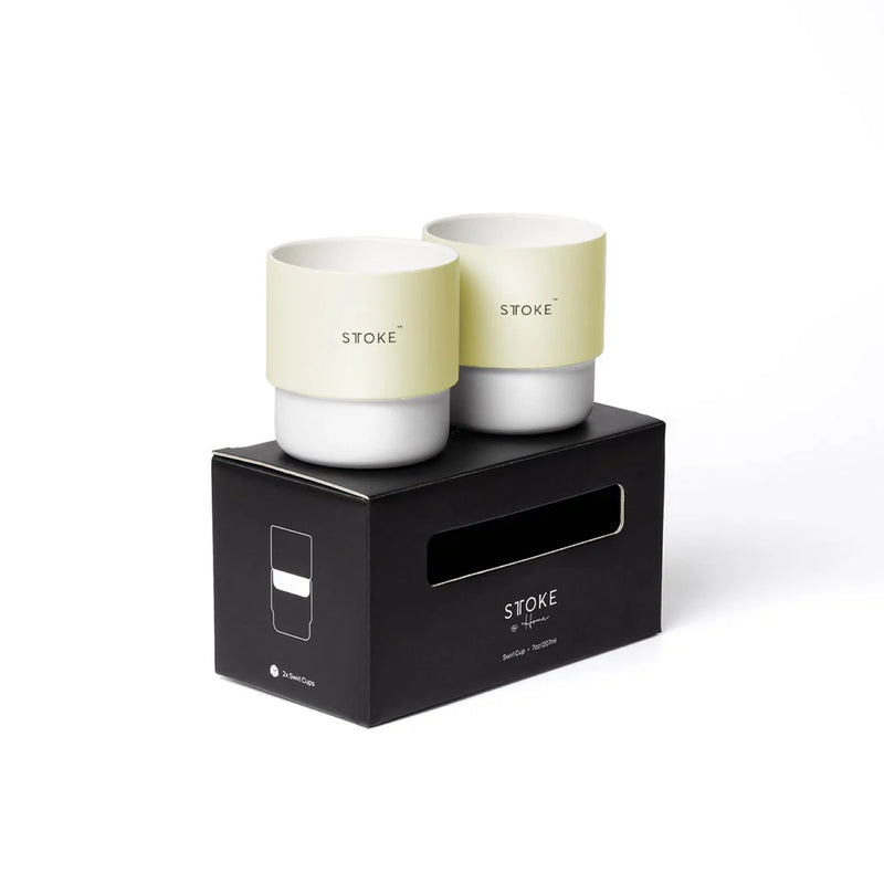 STTOKE Swirl Home Coffee Cups (Pair of 2 Cups)