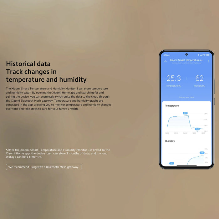 Xiaomi Smart Temperature and Humidity Monitor (3rd Gen)