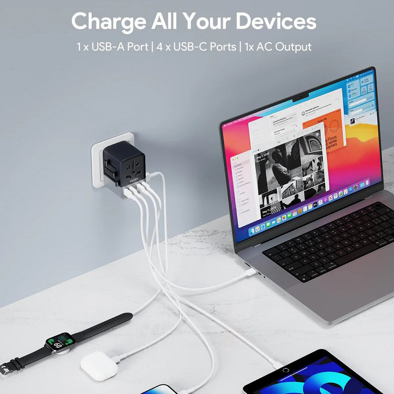 Aukey 65W Universal Travel Adapter